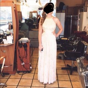 Gold prom dress only worn once